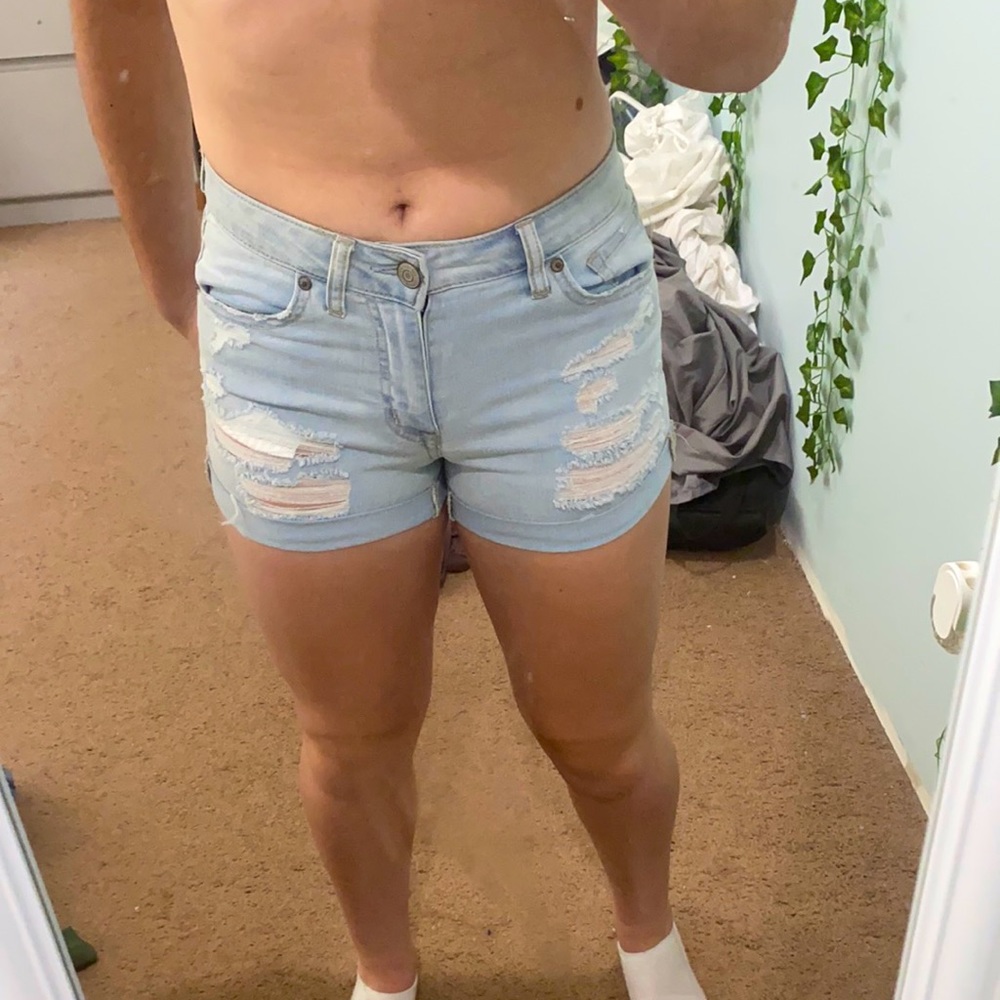 denim shorts